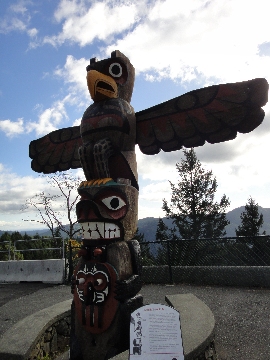 Salish Bear Pole by Stan Modeste of the Coast Salish